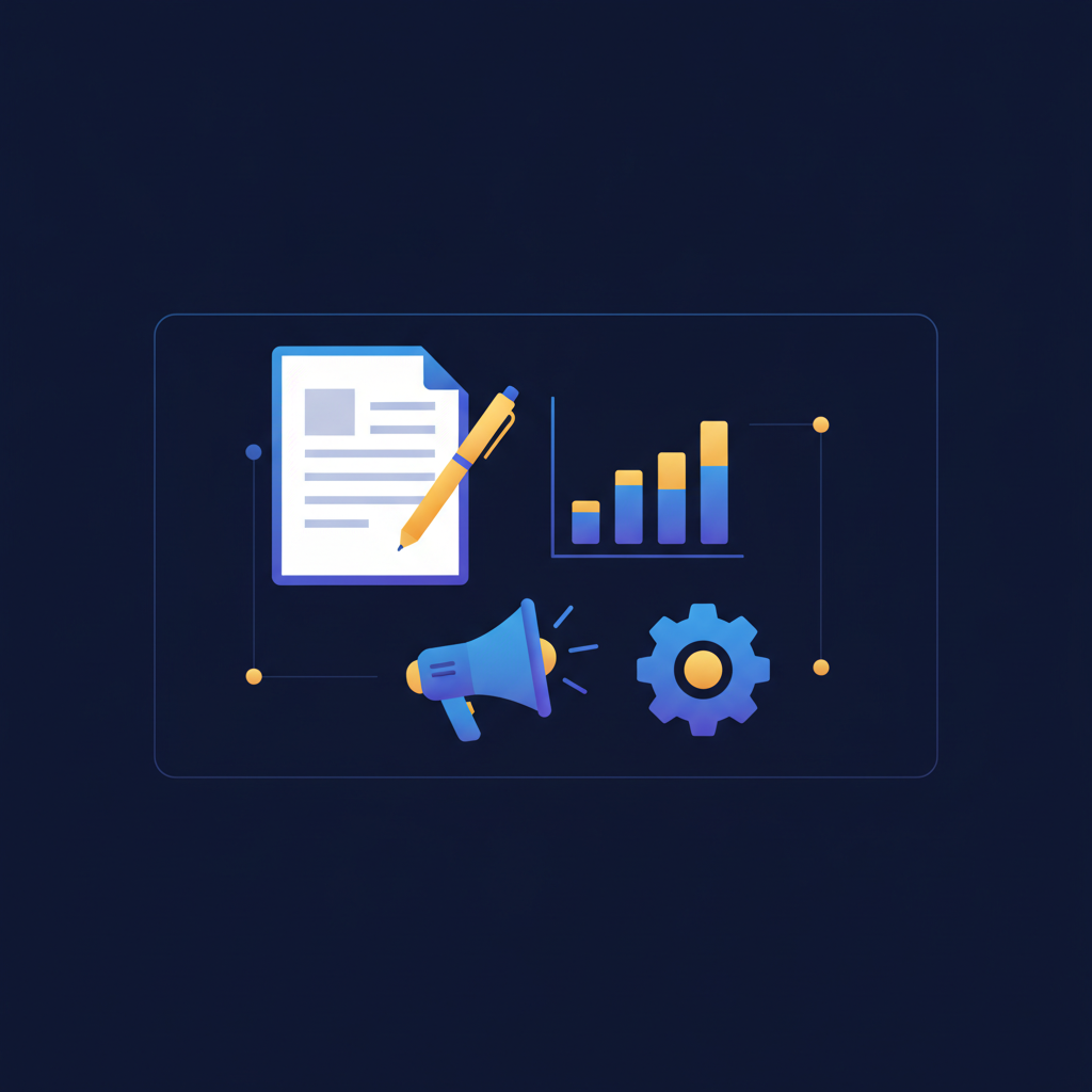 Content marketing tools grouped by job: research, writing, SEO, and analytics