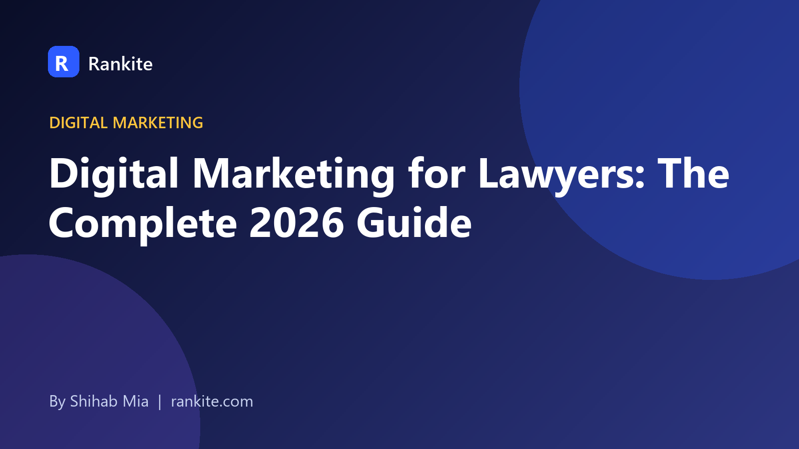 Digital marketing for lawyers illustration with scales of justice, chart, megaphone and email icons