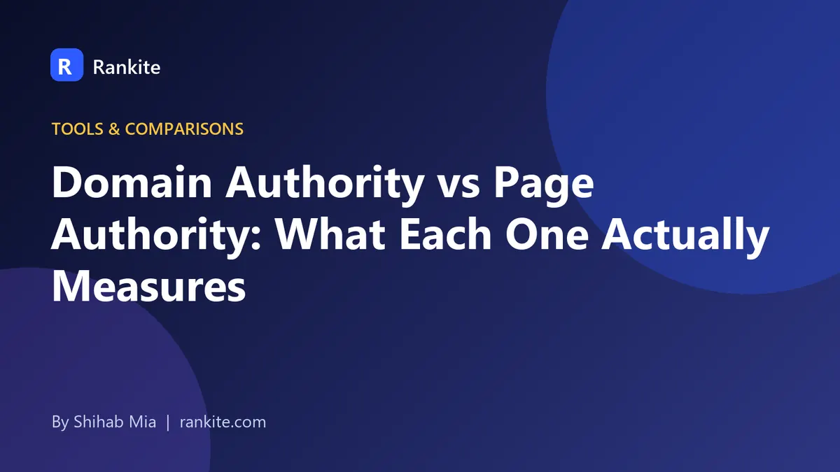Domain authority vs page authority comparison illustration