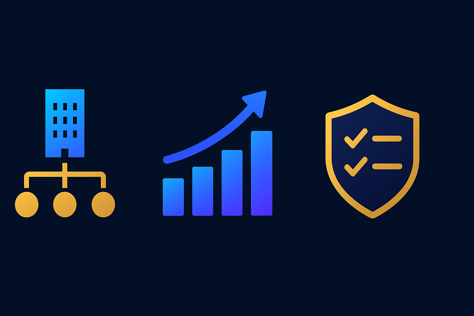 Enterprise SEO strategy illustration showing connected pages, governance, and ranking growth