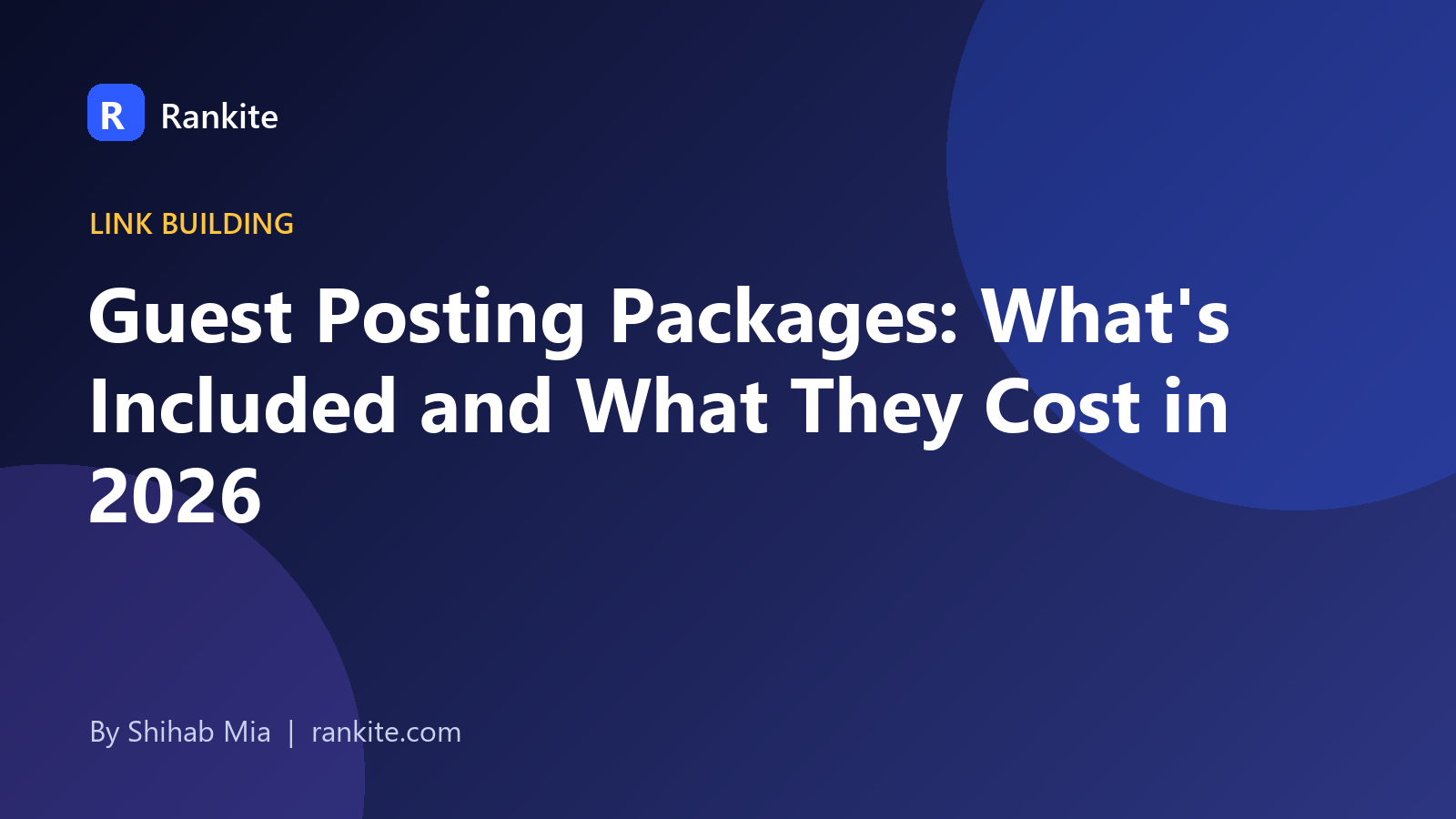 Guest posting packages illustrated with tiered pricing cards and a link icon