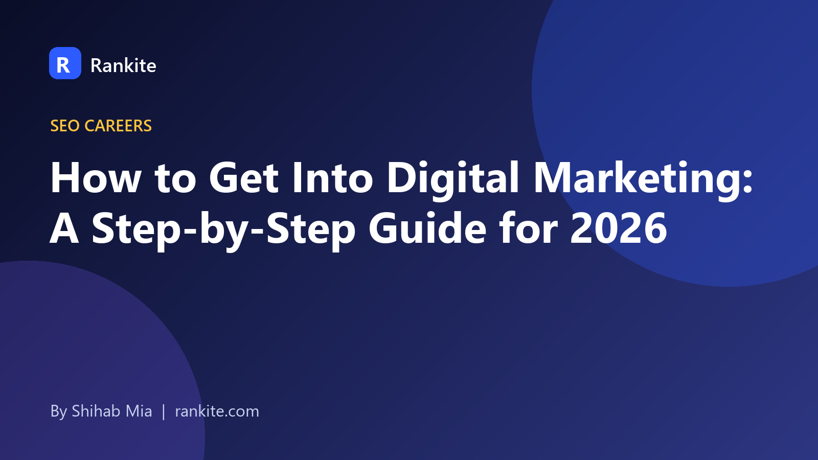 How to get into digital marketing: career path illustration
