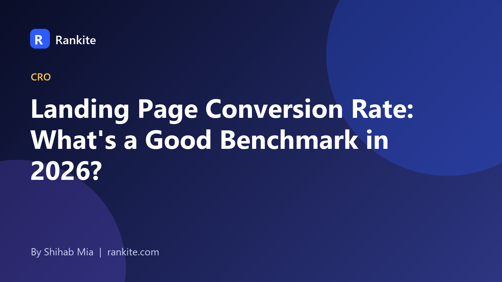 Landing page conversion rate benchmark illustration with a funnel and percentage chart
