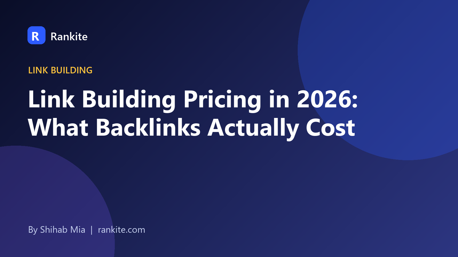 Link building pricing in 2026, illustrated with a rising ranking chart and a chain link icon