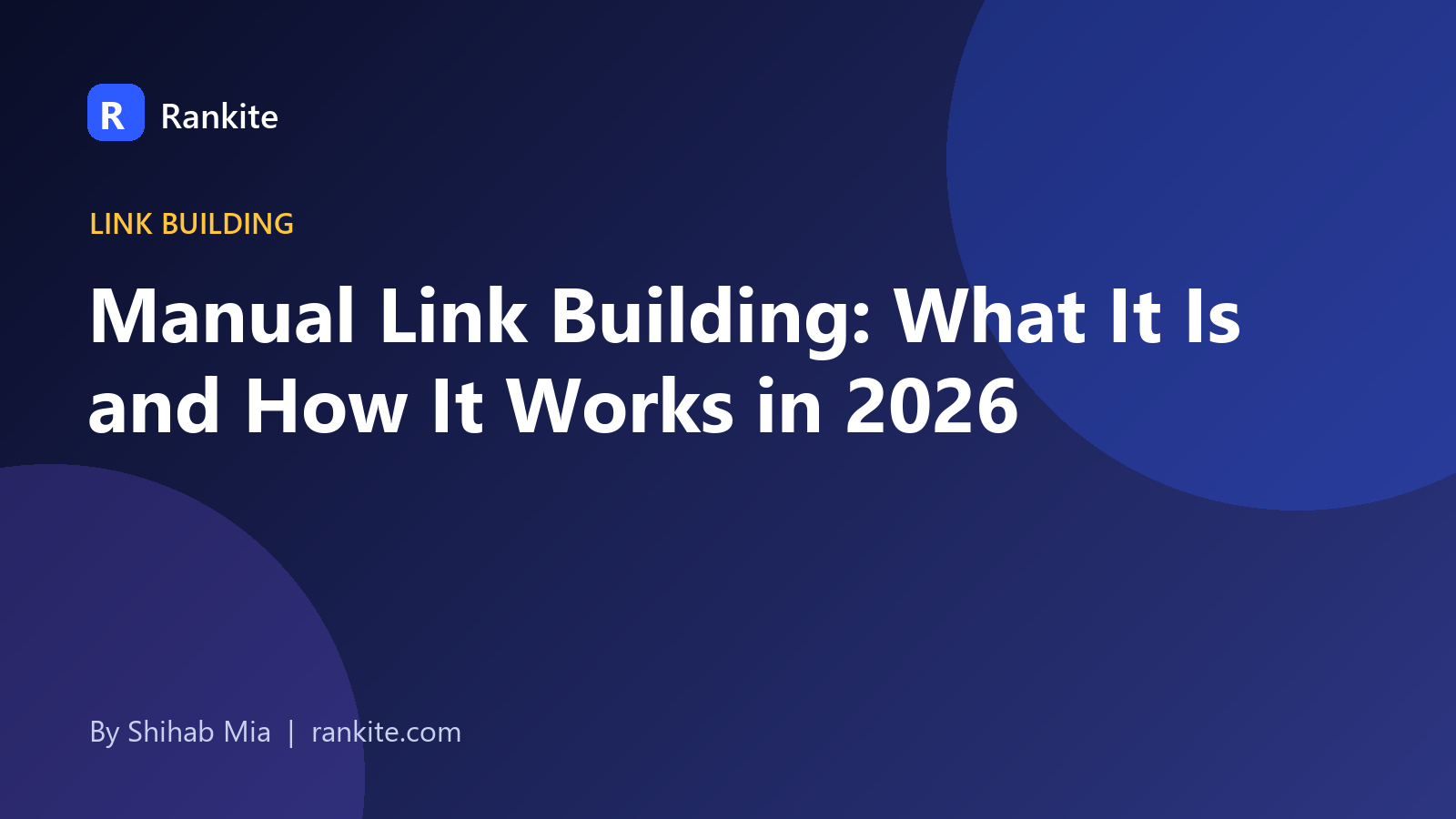 manual link building outreach illustration
