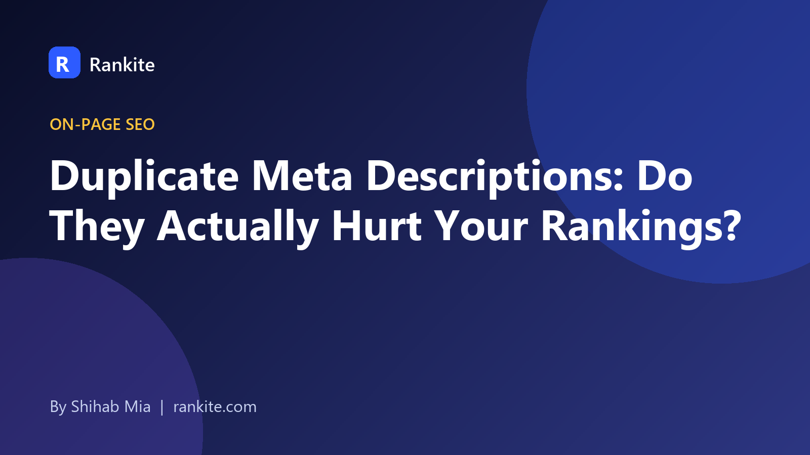 Duplicate meta description warning in Google Search Console and how to fix it