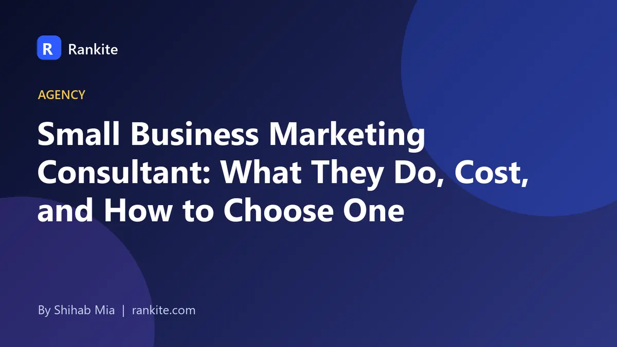 Small business marketing consultant advising a small business owner