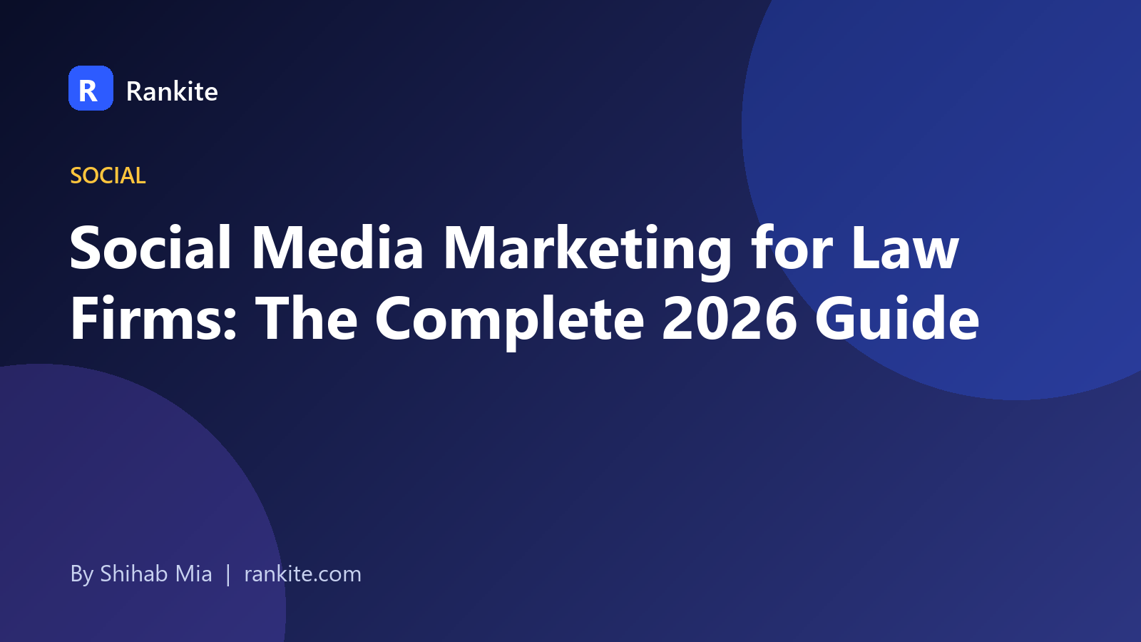 Social media marketing for law firms illustrated with platform icons, a map pin, and a ranking chart