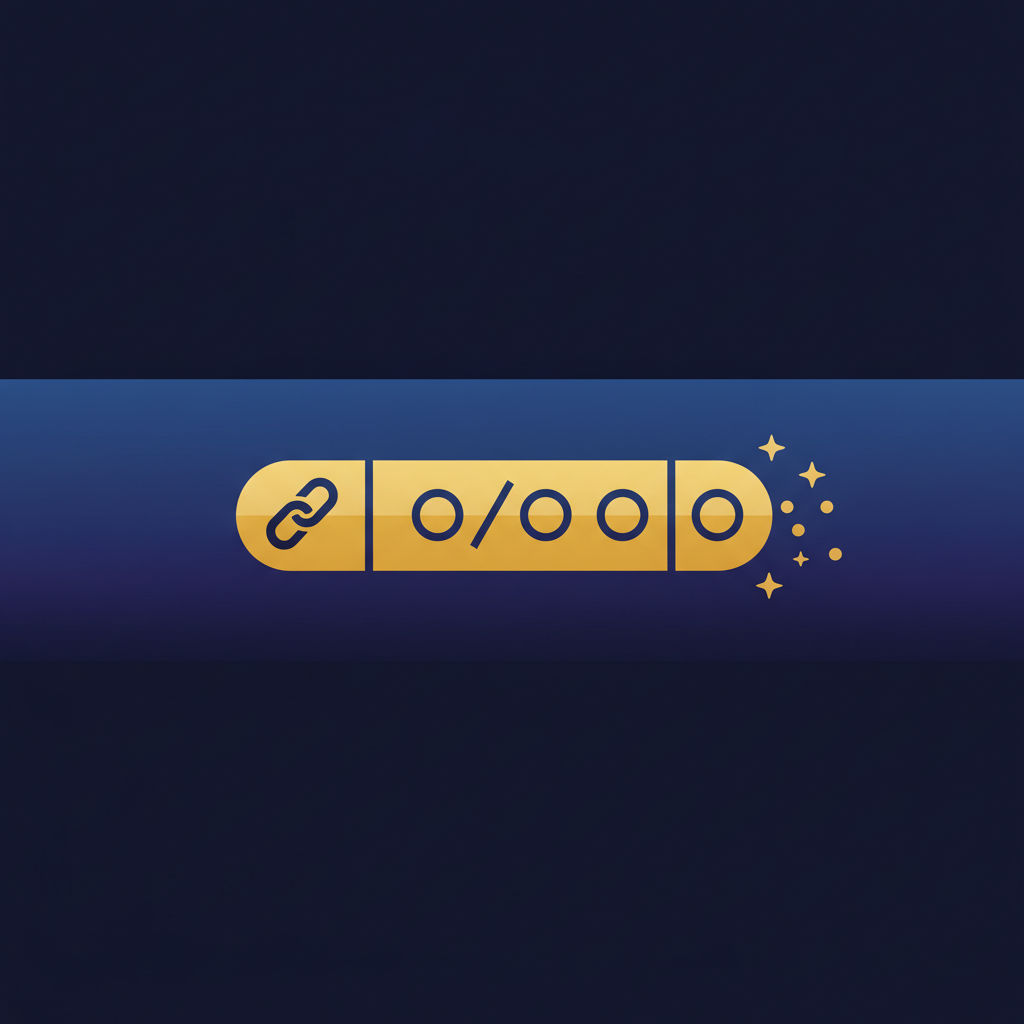 What is an SEO slug, illustrated with a browser address bar and a clean URL path