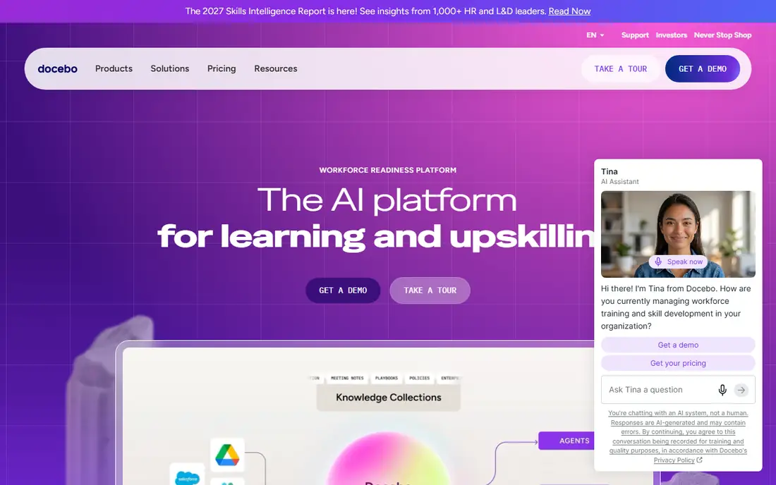 Docebo homepage
