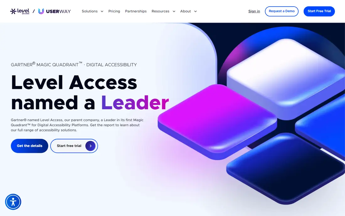 UserWay homepage