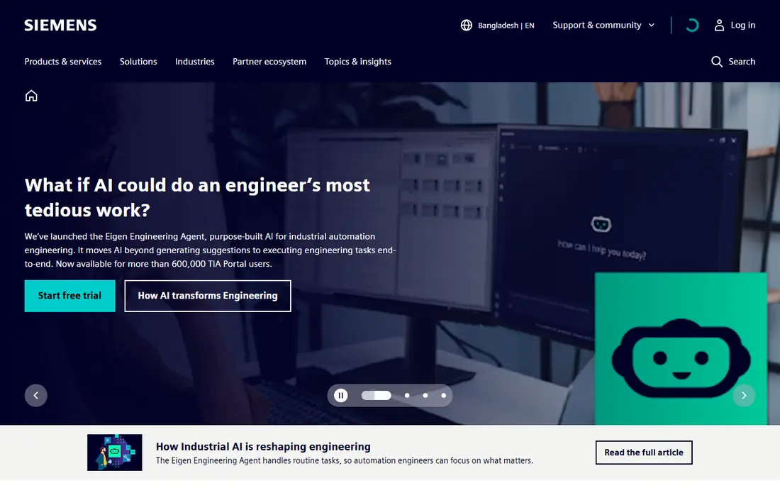 Siemens SINAMICS G120 homepage