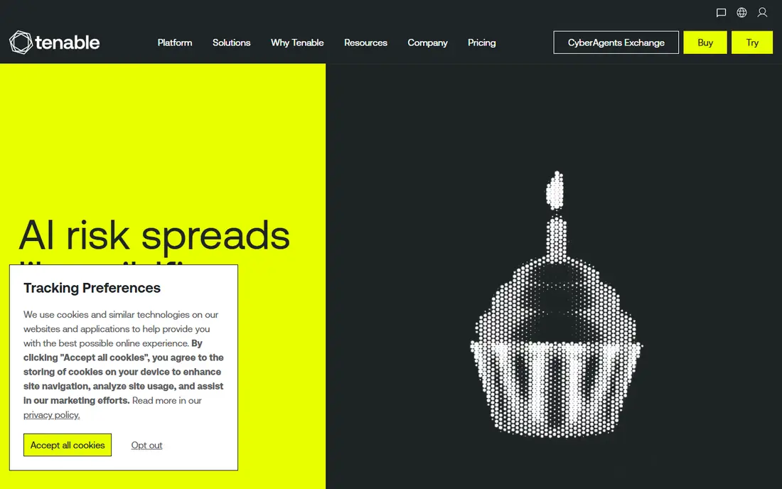 Tenable Nessus homepage