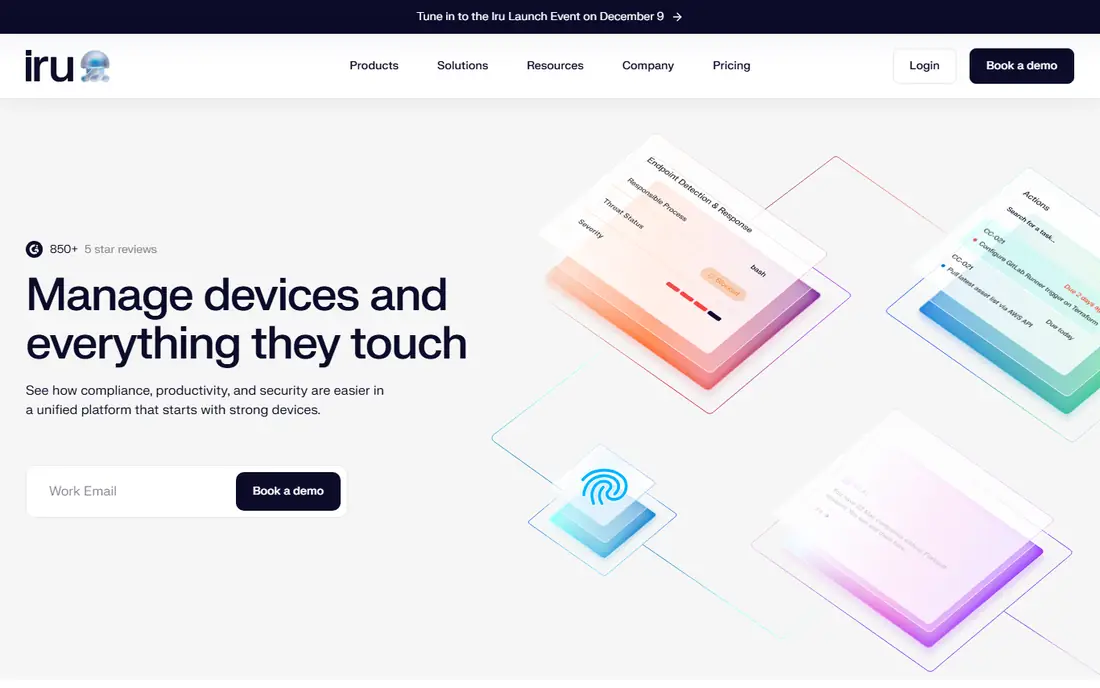 Iru homepage