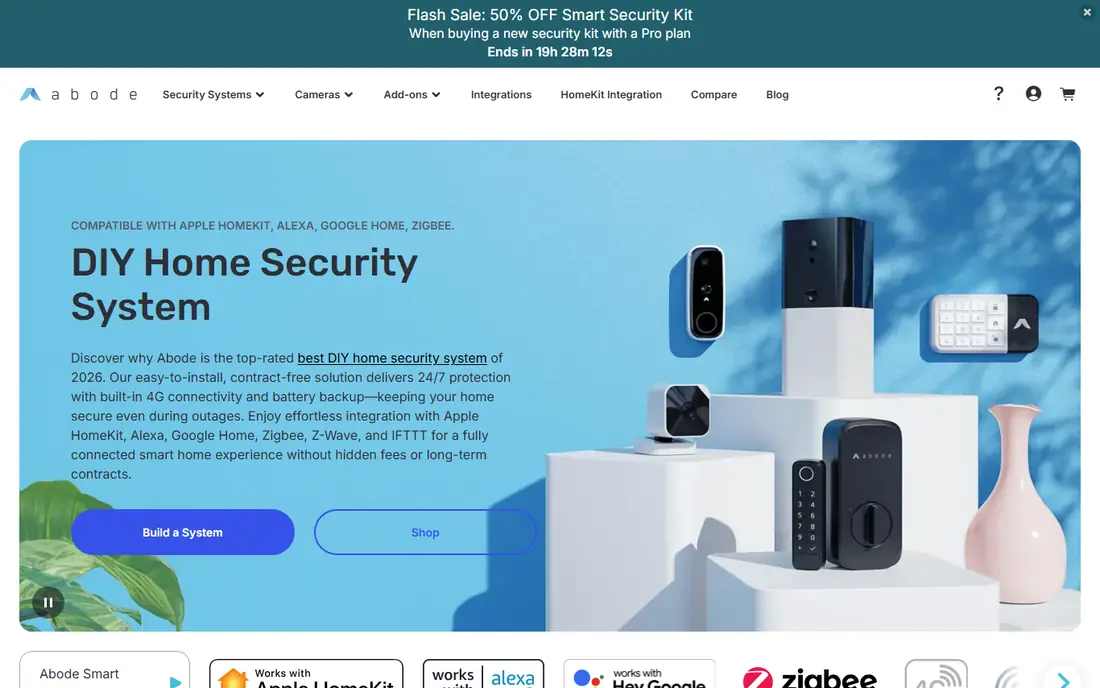 Abode homepage