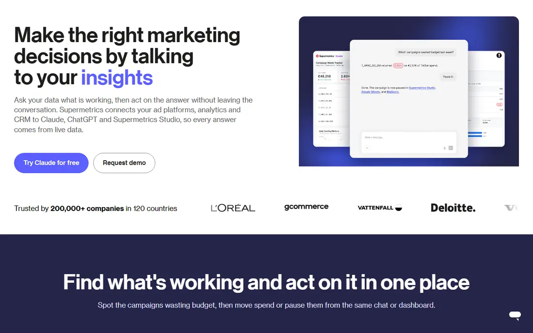 Supermetrics homepage