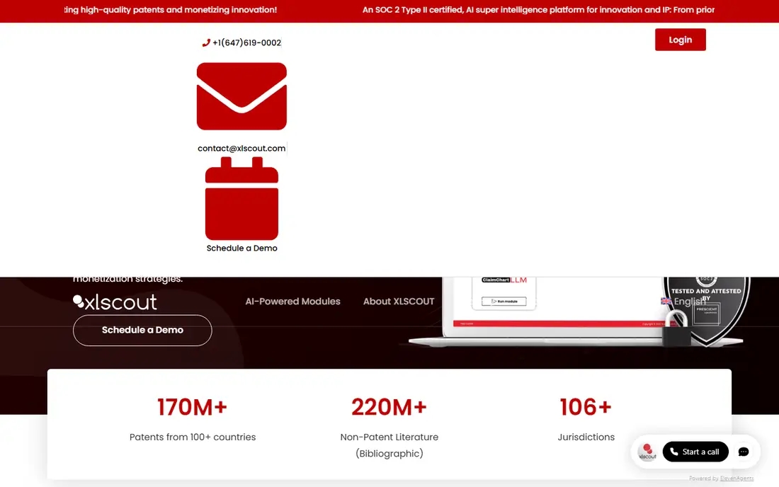 XLSCOUT homepage