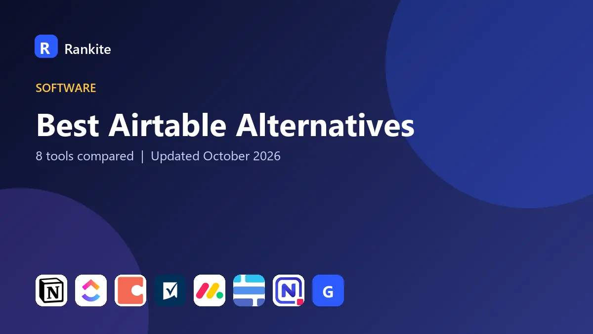 Best Airtable Alternatives in 2026: 8 Tools Compared