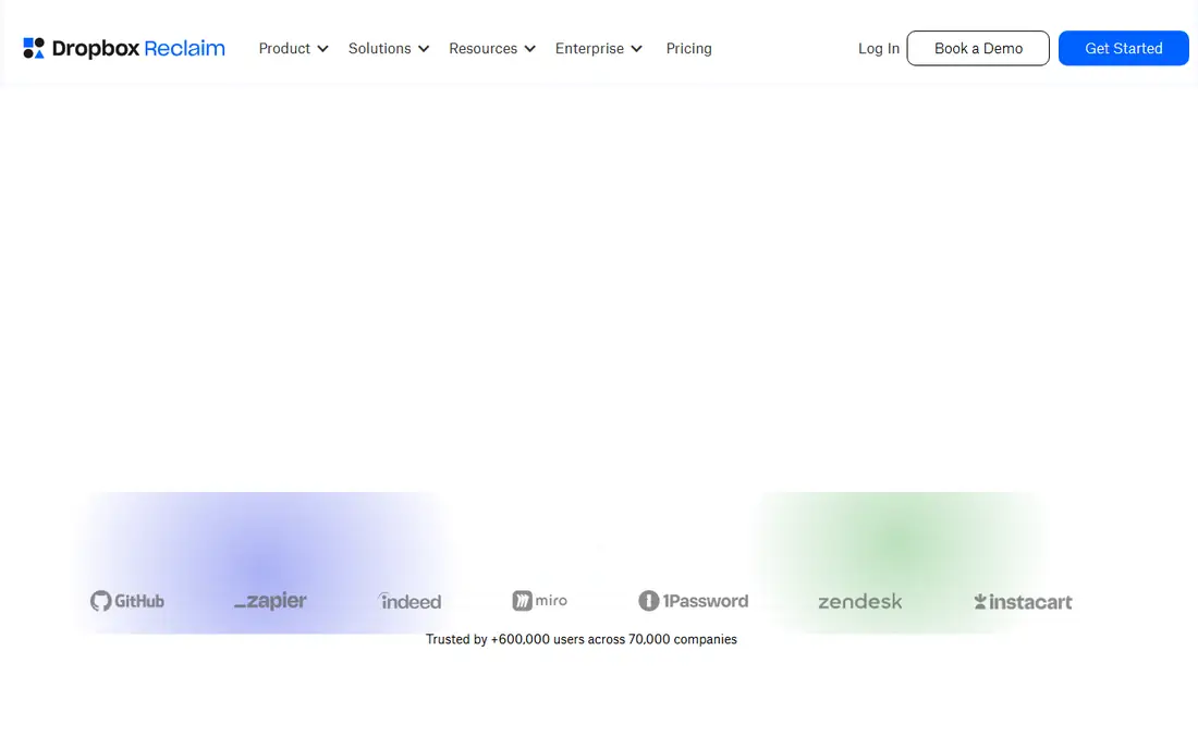 Reclaim homepage
