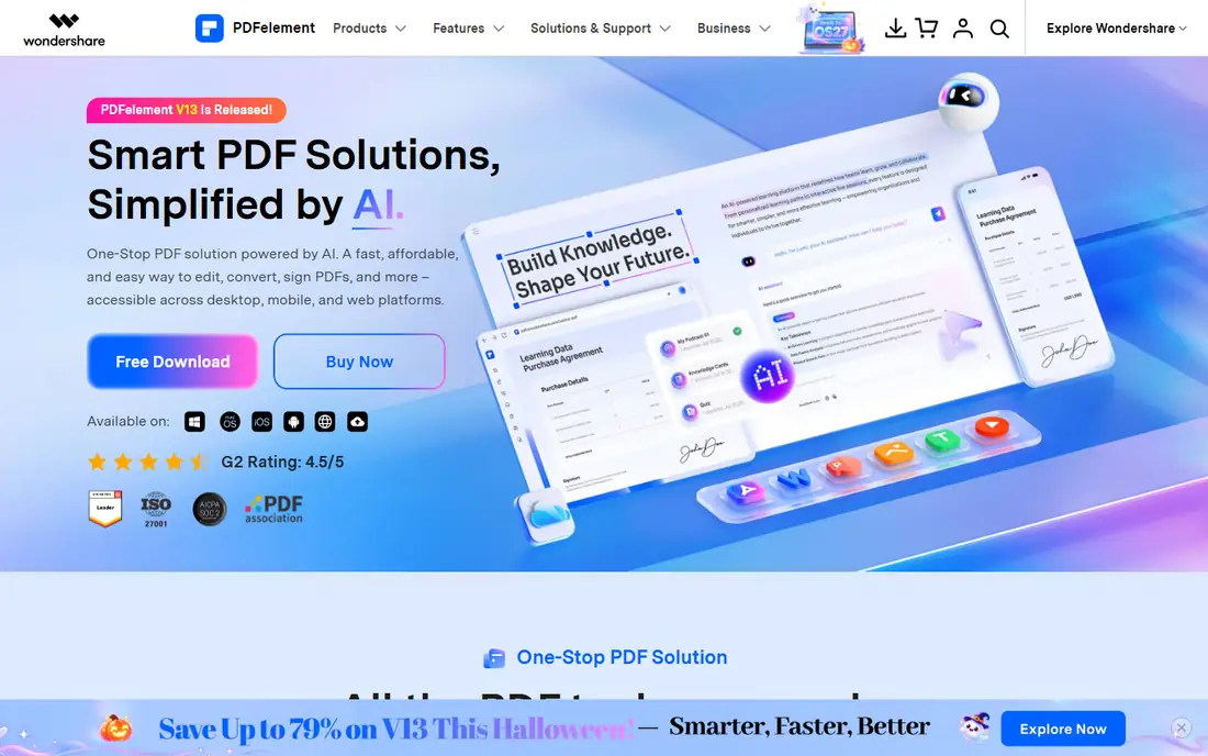 PDFelement homepage