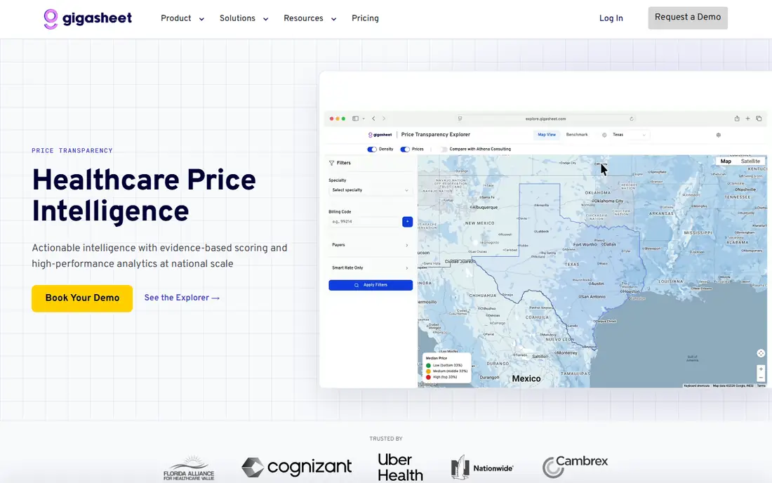 Gigasheet homepage