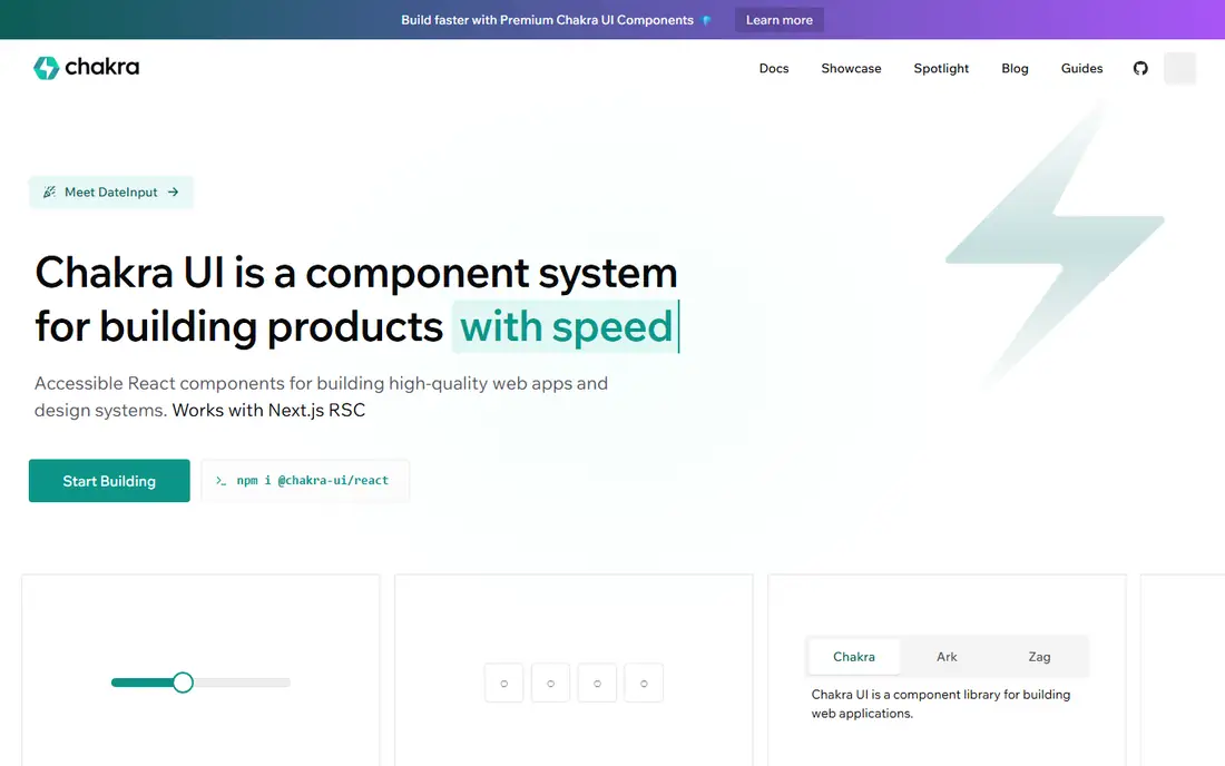 Chakra UI homepage