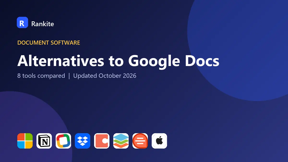 Alternatives to Google Docs in 2026: 8 Tools Compared