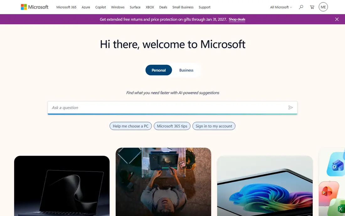 Word Online homepage