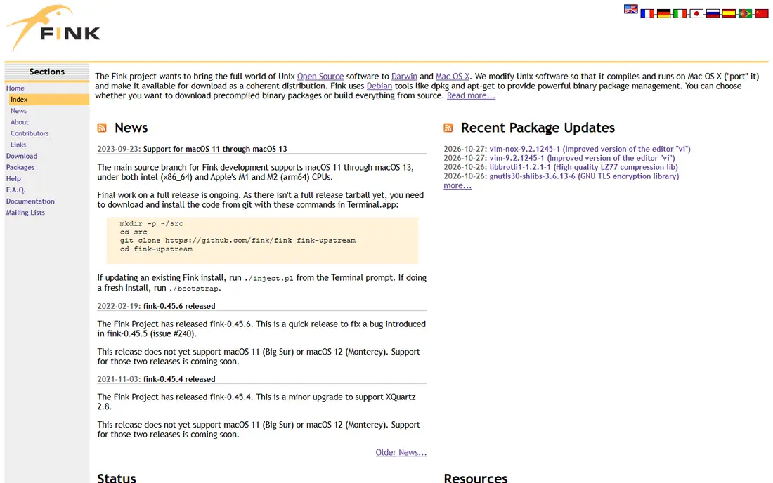 Fink homepage