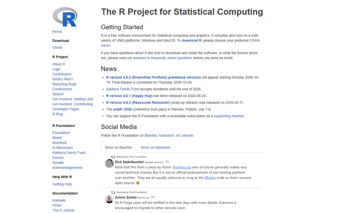 R homepage