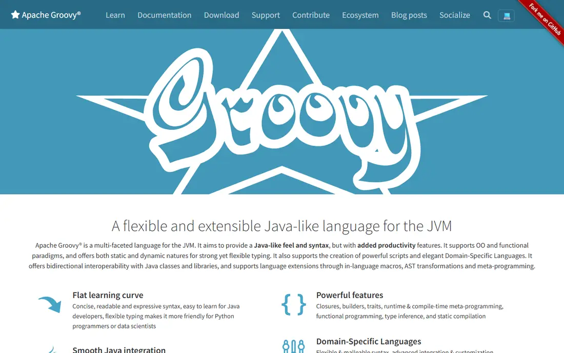 Groovy homepage