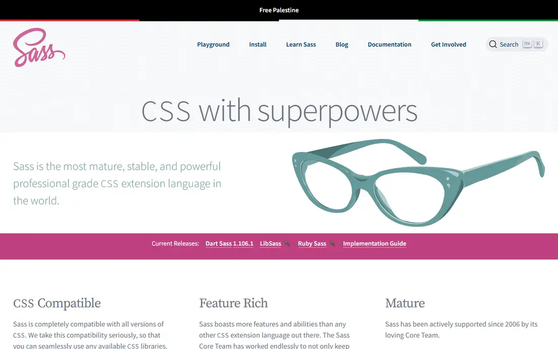 Sass homepage