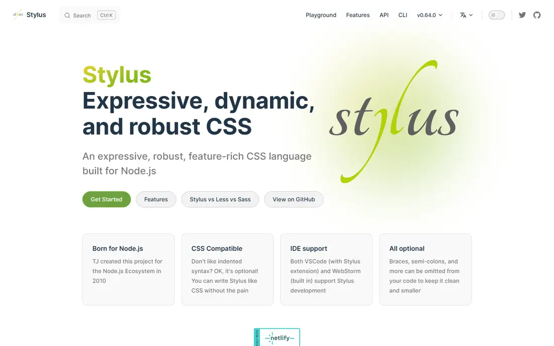 Stylus homepage