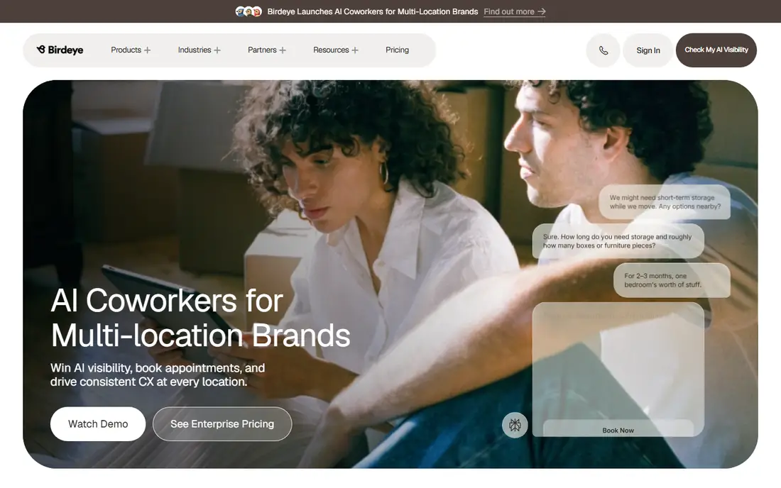 Birdeye homepage