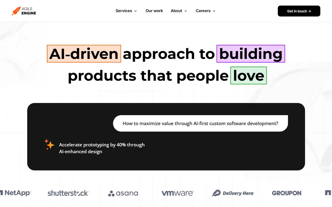 AgileEngine homepage
