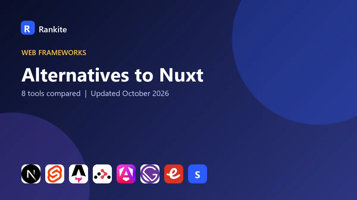 Alternatives to Nuxt in 2026: 8 Tools Compared