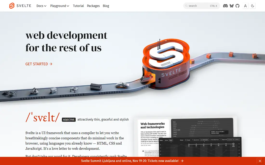 SvelteKit homepage