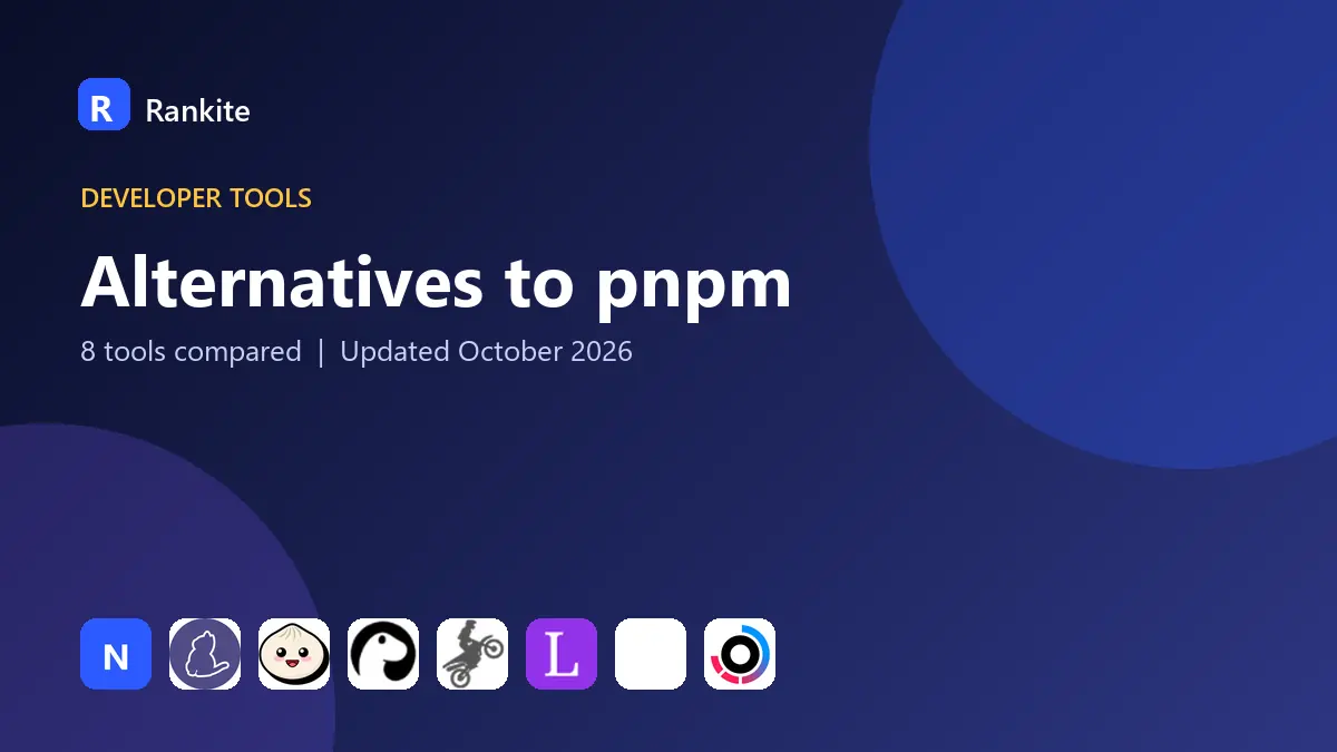 Alternatives to pnpm in 2026: 8 Tools Compared