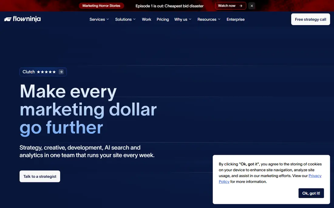 Flow Ninja homepage