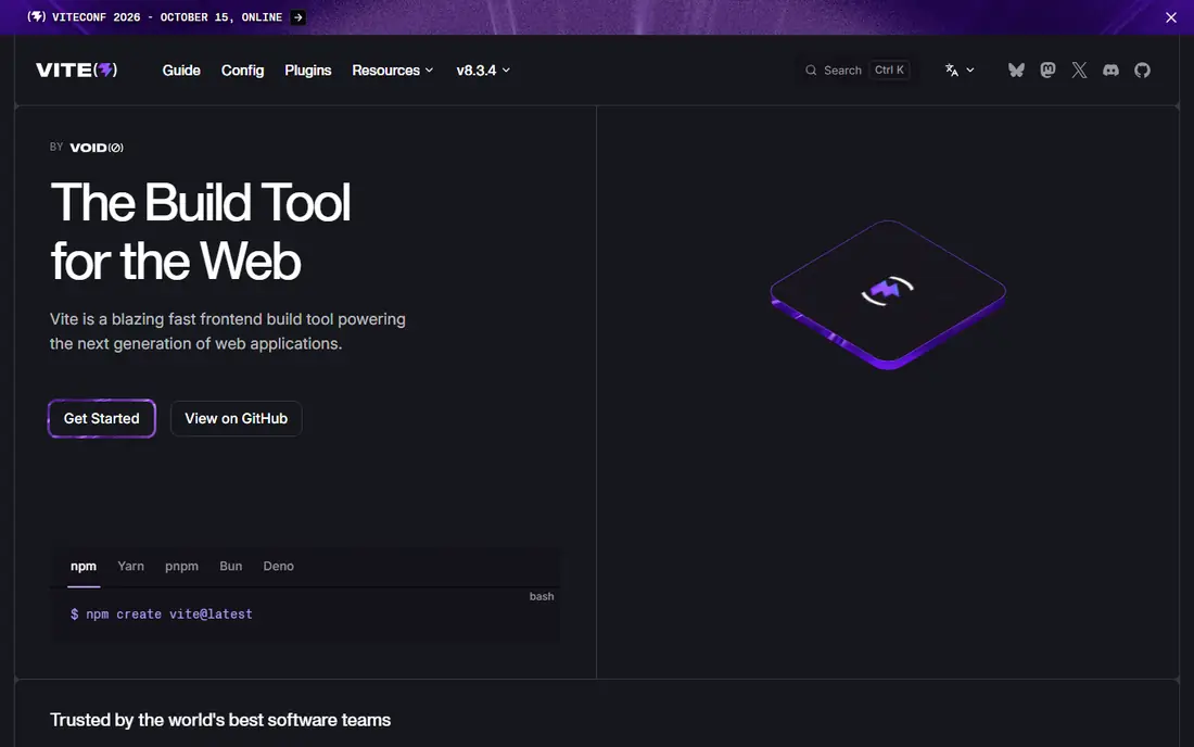 Vite homepage