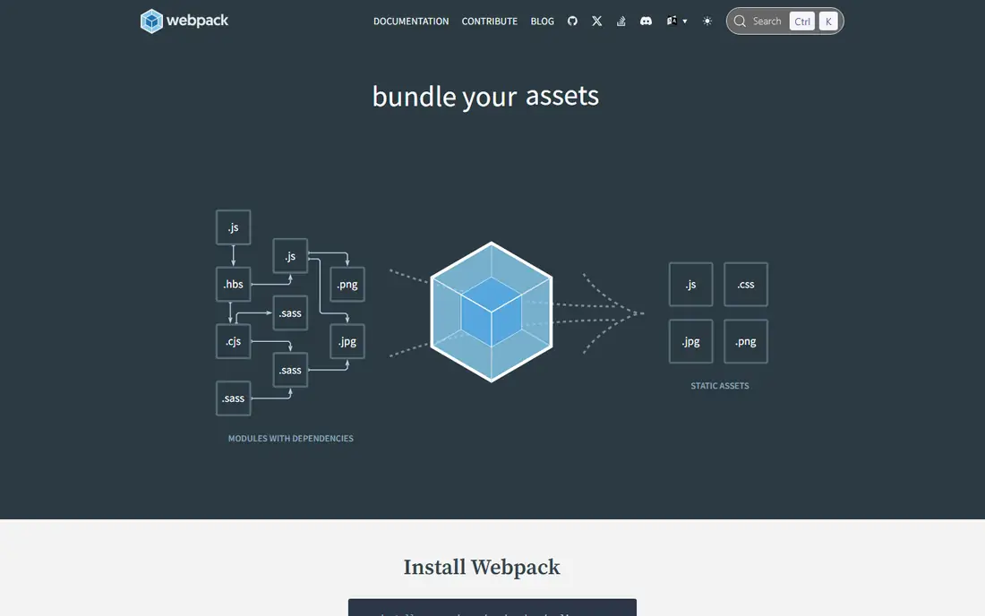 webpack homepage