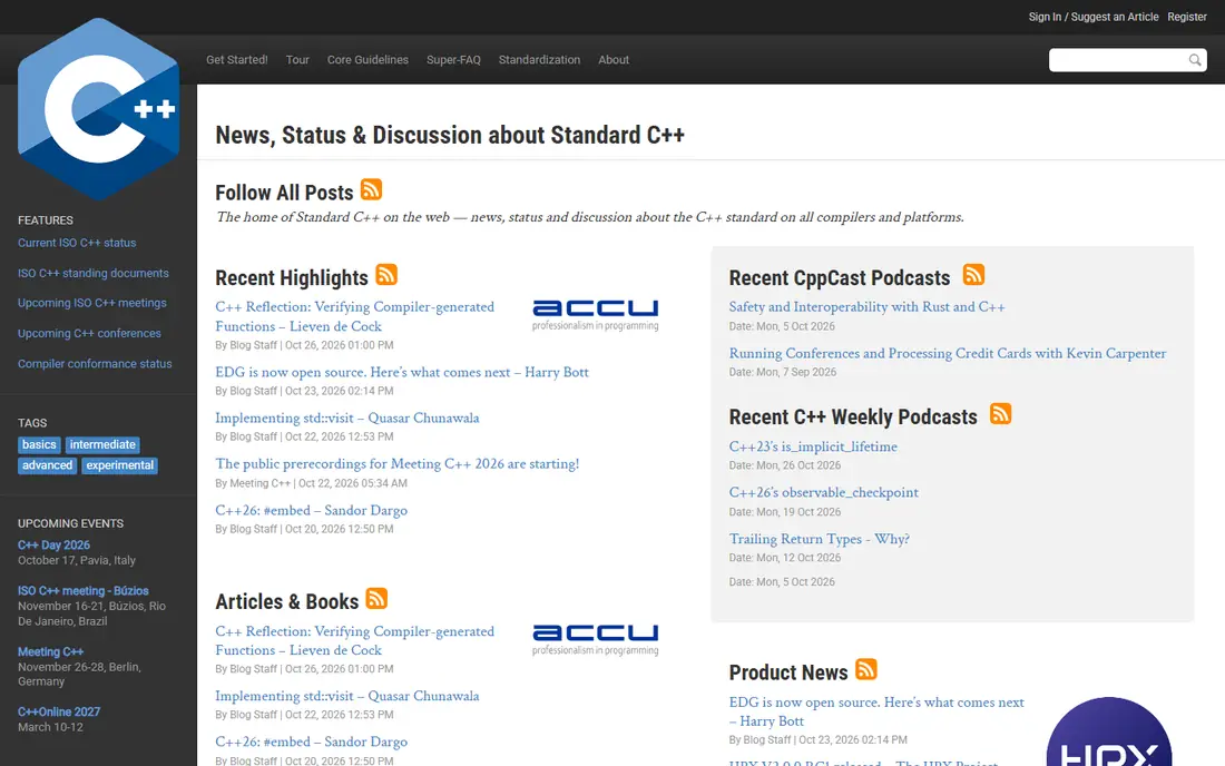 C++ homepage