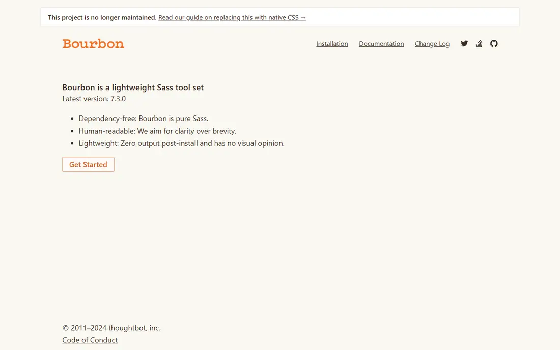 Bourbon homepage