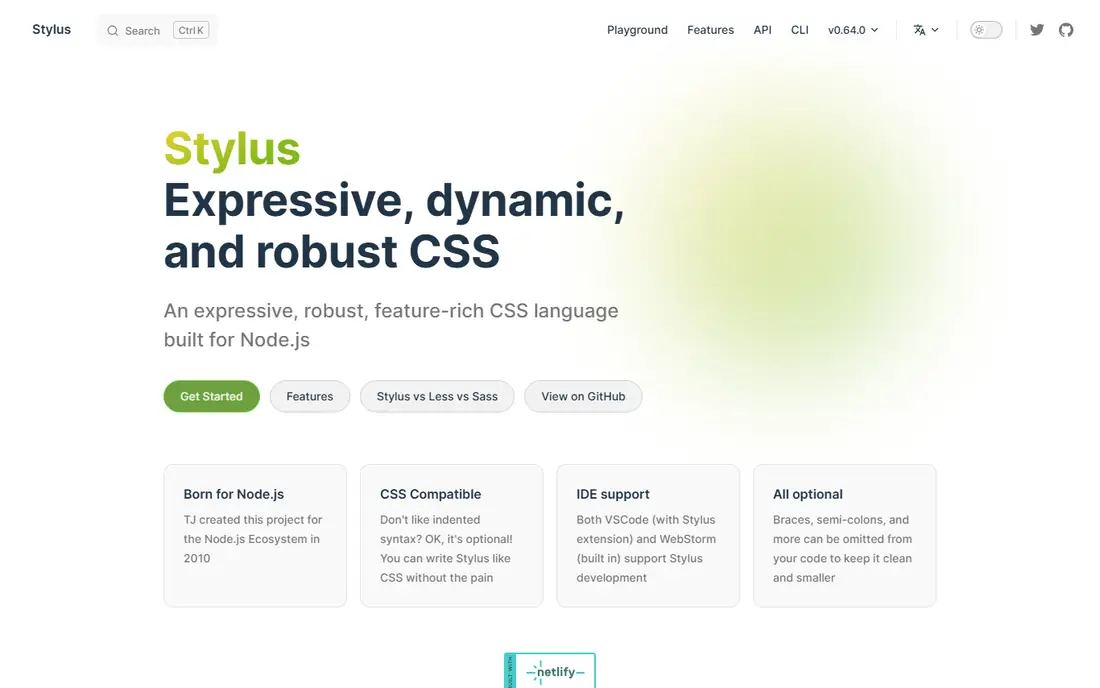 Stylus homepage
