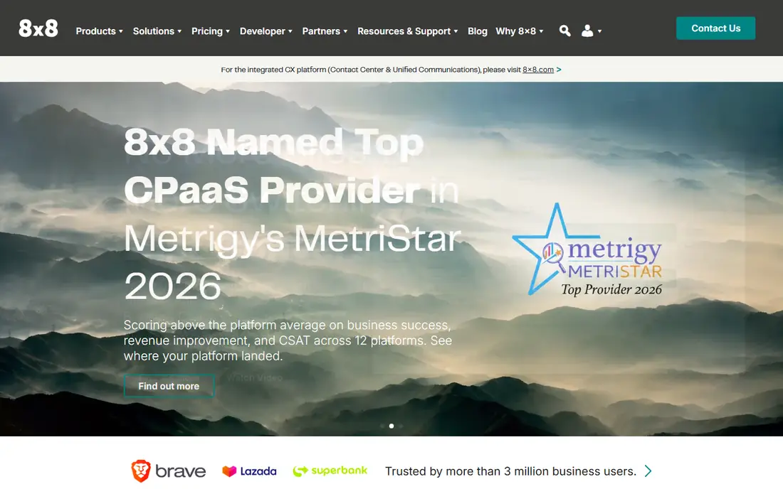 8x8 homepage