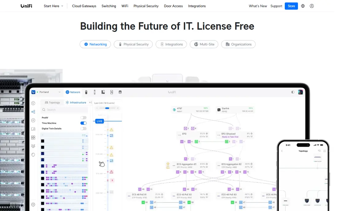 Ubiquiti UniFi homepage