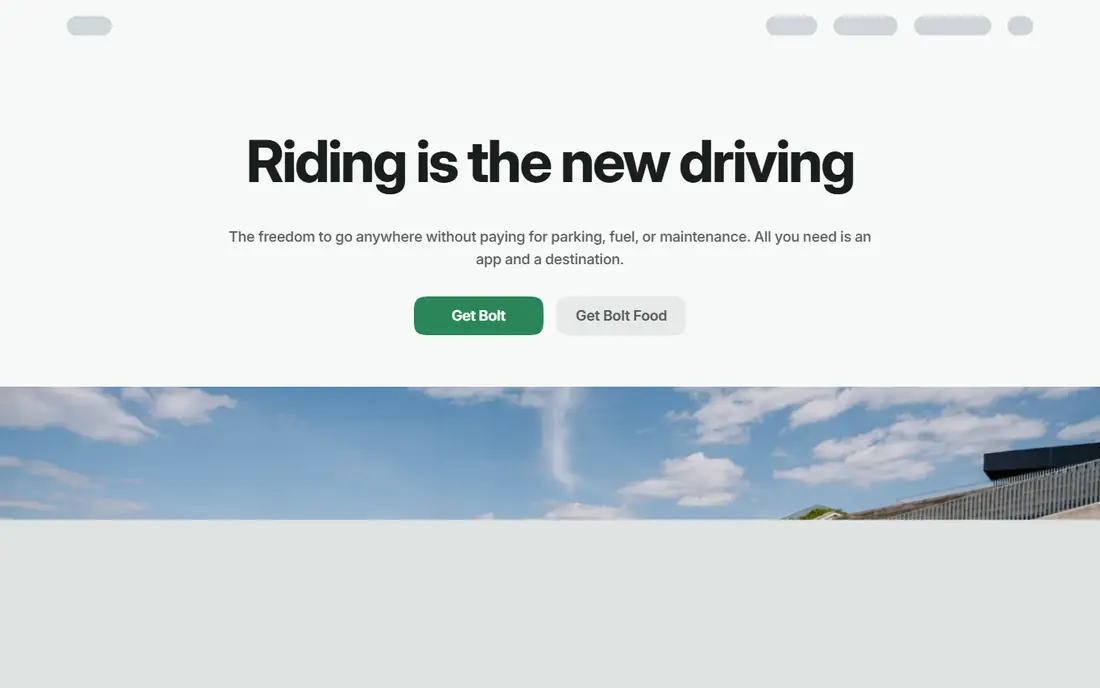 Bolt homepage
