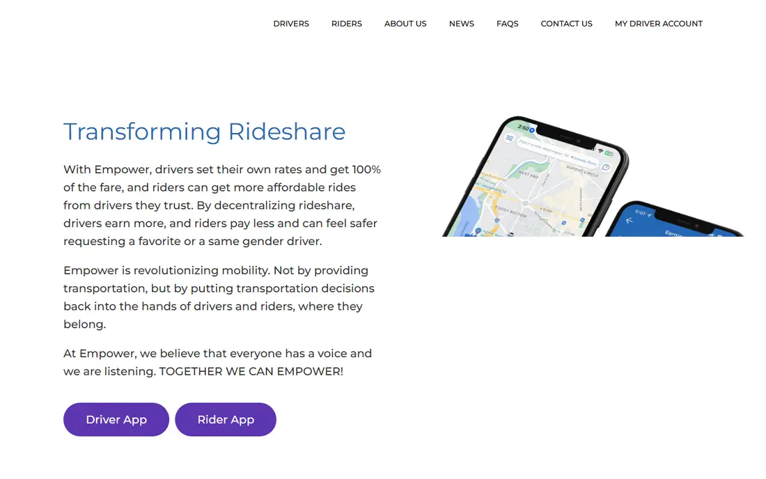 Empower homepage