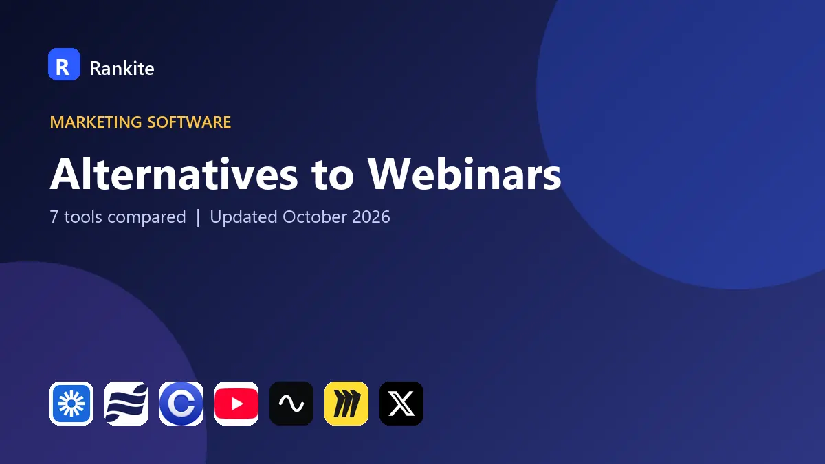 Alternatives to Webinars in 2026: 7 Tools Compared