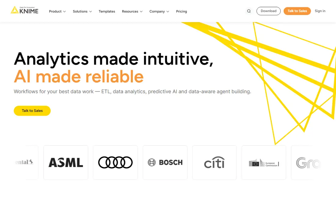 KNIME homepage